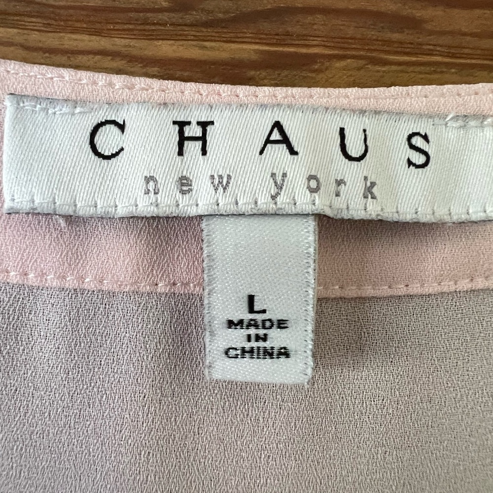Elegant Pink Chiffon Blouse - Picture 3 of 3